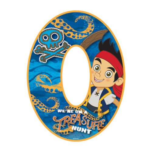 Jake and the Neverland Pirate Number 0 Edible Icing Image - Click Image to Close